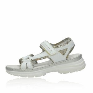 Rieker dámské pohodlné sandály - bílé - 36