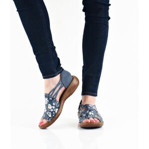 Rieker dámské stylové sandály - tmavomodré - 36