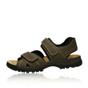 Rieker pánské pohodlné sandály - tmavohnědé - 42
