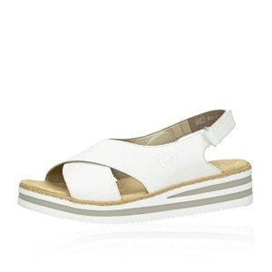 Rieker dámské komfortní sandály - bílé - 38