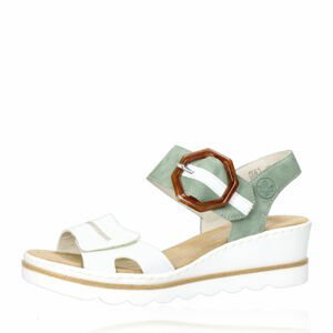Rieker dámské stylové sandály - bílé - 40