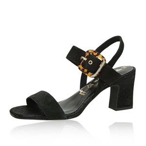 Tamaris dámské semišové sandály - černé - 40