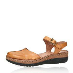 Robel dámské kožené sandály - hnědé - 36