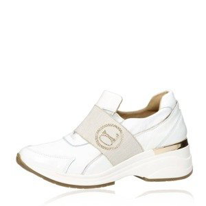 Olivia shoes dámské stylové tenisky bez šněrování - bílé - 36