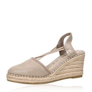 Tamaris dámské stylové sandály - béžovo hnedé - 36