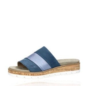 Robel dámské kožené pantofle - modré - 36