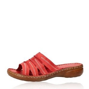 Tamaris dámské kožené pantofle - červené - 36