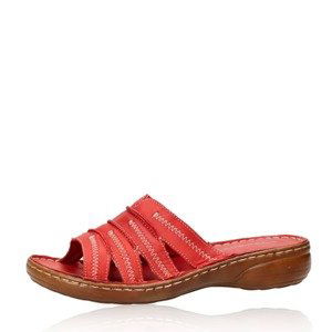 Tamaris dámské kožené pantofle - červené - 39