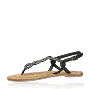 Tamaris dámské kožené sandály - černé - 40