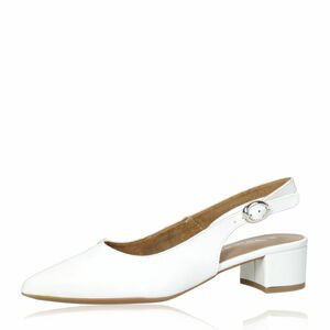 Tamaris dámské kožené sandály - bílé - 37