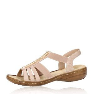 Rieker dámské komfortní sandály - světle růžové - 41