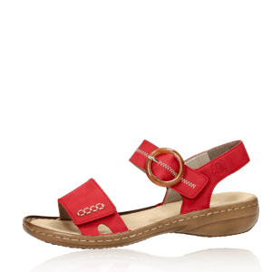 Rieker dámské komfortní sandály - červené - 41