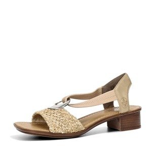 Rieker dámské stylové sandály - béžové - 36