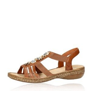 Rieker dámské stylové sandály - hnědé - 40