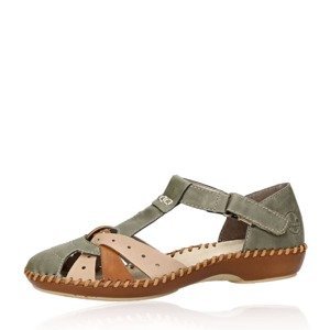 Rieker dámské komfortní sandály - olivové - 38