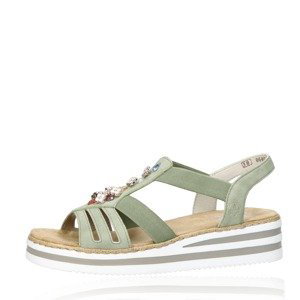 Rieker dámské stylové sandály - zelené - 37