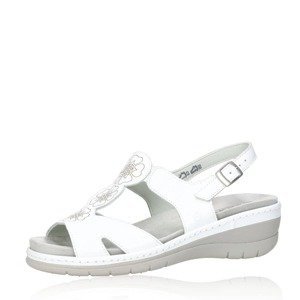 Suave dámské komfortní sandály - bílé - 35