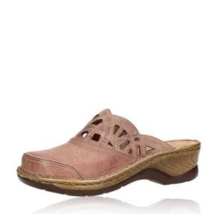 Josef Seibel dámské kožené pantofle - růžové - 37