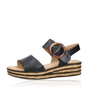Gabor dámské kožené sandály - černé - 37