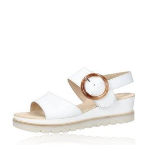 Gabor dámské kožené sandály - bílé - 38