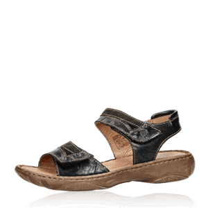 Josef Seibel dámské kožené sandály - černé - 39
