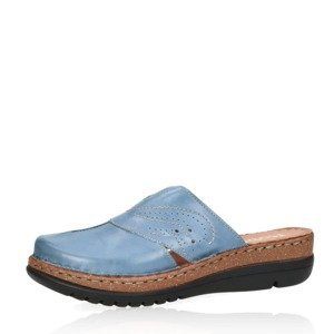 Robel dámské kožené pantofle - modré - 41