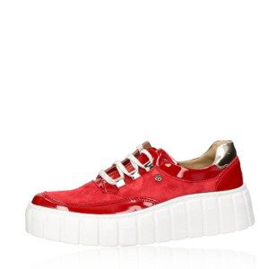 Olivia shoes dámské stylové polobotky - červené - 36