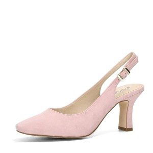 Caprice dámské semišové sandály - světle růžové - 40