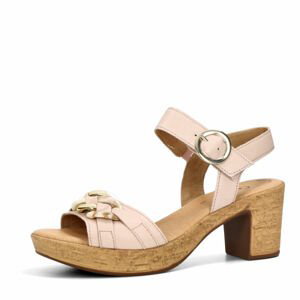 Gabor dámské kožené sandály - světle růžové - 37.5