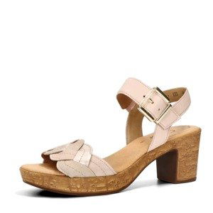 Gabor dámské kožené sandály - světle růžové - 38.5