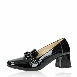 Olivia shoes dámské kožené polobotky - černé - 37