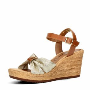 Tamaris dámské stylové sandály - zlaté - 38