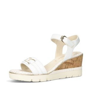 Tamaris dámské stylové sandály - bílé - 40