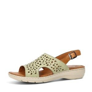 Robel dámské kožené sandály - zelené - 38