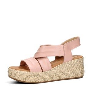 Marila dámské kožené sandály - růžové - 36