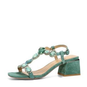 Alma en Pena dámské elegantní sandály - zelené - 38
