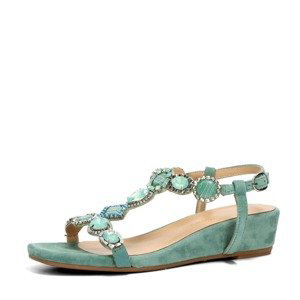 Alma en Pena dámské elegantní sandály - zelené - 37