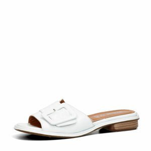 Robel dámské kožené pantofle - bílé - 36