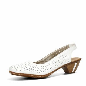 Rieker dámské kožené sandály - bílé - 37