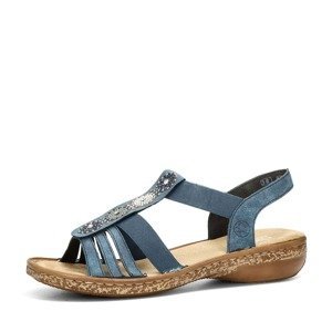 Rieker dámské komfortní sandály - modré - 39