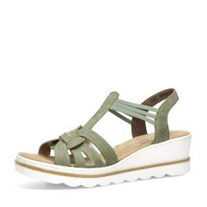 Rieker dámské komfortní sandály - zelené - 40