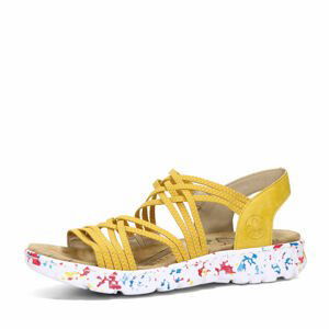 Rieker dámské komfortní sandály - žluté - 41