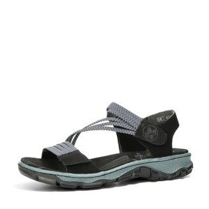 Rieker dámské komfortní sandály - černé - 39