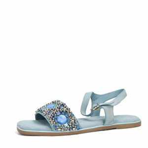 Marco Tozzi dámské stylové sandály - modré - 36