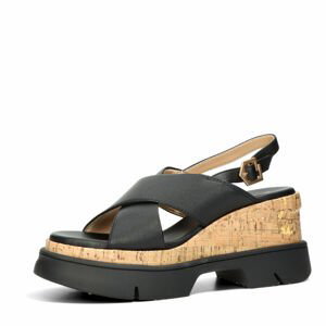 BAGATT dámské módní sandály na hrubé podrážce  - černé - 36
