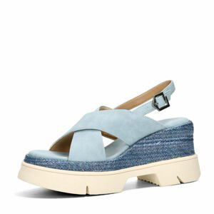 BAGATT dámské módní sandály na hrubé podrážce  - modré - 36