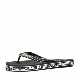 Karl Lagerfeld pánské plážové pantofle - černobílé - 43