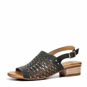 Robel dámské kožené sandály - černé - 41