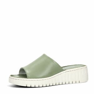 Robel dámské kožené pantofle - zelené - 36