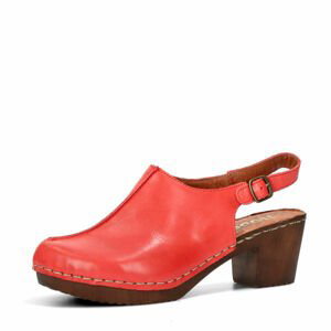 Robel dámské kožené sandály - červené - 37